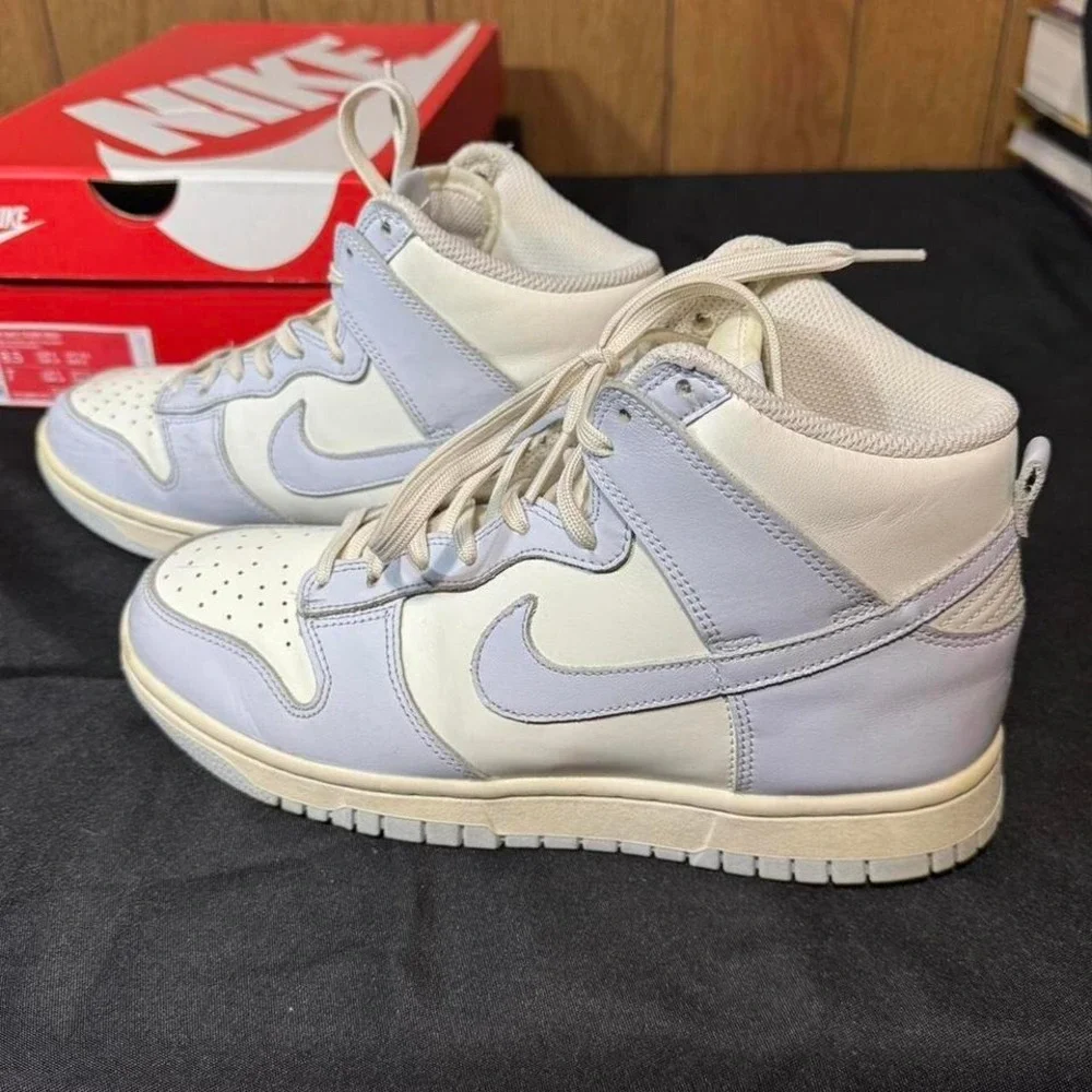 Nike Dunk High Platinum trainers Size‎ 8.5 women's